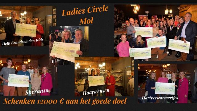 Ladies Circle Mol schenkt 12000 euro aan het goede doel